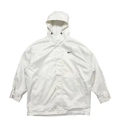 古着 ナイキ NIKE ベンチコート スポーツウェア クリーニング済み 裏地フリース スウォッシュ 刺繡ロゴ メンズ XL