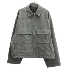 stein シュタイン 20SS OVER SLEEVE ZIP JACKET Glen check グレンチェックオーバーサイズジップジャケット ST.135-2 グレー Sのサムネイル