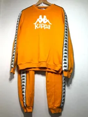 211192 Kappa セットアップ スウェット パンツ L オレンジ