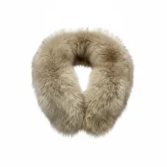 28k29 SAGA FOX サガフォックス ブルーフォックス ティペット マフラー 衿巻き 和装 ベージュ系 フォックスファー レディースu02t