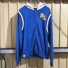 997 POLO RALPH LAUREN ジップパーカー ブルー XL ポロラルフローレン フルジップ スウェット ワンポイント 刺繍ロゴ バックプリント ポロポニー 古着卸 アメリカ仕入