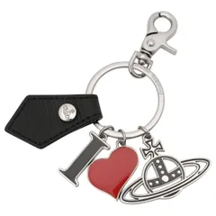 ヴィヴィアンウエストウッド キーホルダー Vivienne Westwood レディース ユニセックス ヴィーガン オーブ ハート キーリング バッグチャーム 82030082 S000E N404