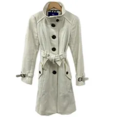 Burberry Blue Label(バーバリーブルーレーベル) コート サイズ40 M レディース - 白 長袖/冬