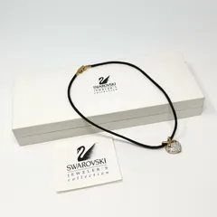 スワロフスキー　SWAROVSKI ネックレス　ハート　トップ取り外し可能　箱あり　中古美品　管理番号KKVTRKO117
