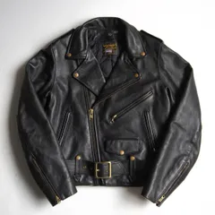 【美品】 VANSON 【C2 ダブルライダースジャケット】38 レザー USA製 バンソン 25111090