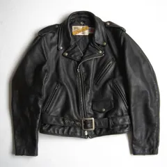 【雰囲気抜群】SCHOTT【618/ダブルライダース ジャケット】38 レザー アメリカ製 ブラック ショット 25110961