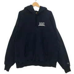 Champion PREMIUM REVRSE WEAVE/チャンピオンプレミアムリバースウィーブ フロントバックプリント オーバーサイズ ビッグシルエット メンズ XXL ネイビー