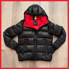 MONCLER HINTERTUX モンクレール フード付き ダウンジャケットブラック レッド Mサイズ