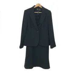 東京ソワール  ブラックフォーマル 4ピースセットアップ サイズ:13 ジャケット×ブラウス　スカート パンツ 大きいサイズ   ブラック  / 240001173640