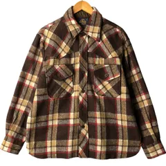 古着 00年代 MONTEREY KNITS チェック柄 ウールシャツ メンズL相当/eaa603708