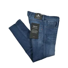 REPLAY リプレイ / ANBASS デニムジーンズ ストレッチパンツ メンズ SLIM FIT スリムフィット ブルー M914 428643