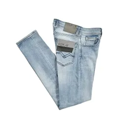 REPLAY リプレイ / MA972Z GROVER STRAIGHT FIT ストレートフィット デニム ジーンズ ストレッチ パンツ メンズ ウォッシュドブルー 427191