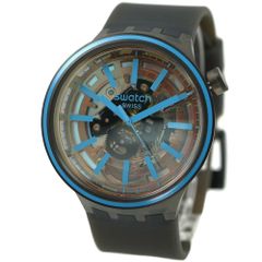 Swatch NIGHT TRIPスウォッチ ブラック スケルトン 箱付 - メルカリ