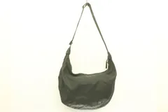 【中古】 PORTER メンズショルダーバッグ -- ROUND SHOULDER BAG PORTER -- 黒 ブラック ロゴ