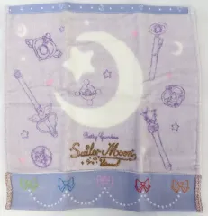 【中古】タオル・手ぬぐい 総柄(紫色) ハンドタオル 「劇場版 美少女戦士セーラームーンEternal×3COINS」