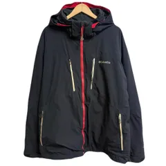 Columbia コロンビア OMNI HEAT オムニヒート マウンテンパーカー アウトドアジャケット OMNI TECH オムニテック 黒×赤 XLサイズ No.L466