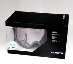 Flaxta/フラクスタ スキーゴーグル Solid Dull Grey ダルグレー/シルバーミラーレンズ 80140 7010 円筒型ダブルレンズ