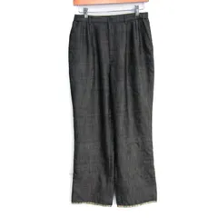 バーバリーゴルフ ロングパンツ 大きいサイズ ゴルフウエア ストレッチ 裏ノバチェック レディース 13サイズ グレー BURBERRYGOLF 【中古】