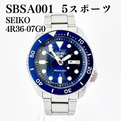 SEIKO 5スポーツ SBSA001 4R36-07G0 オートマ 可動 あまりコマ