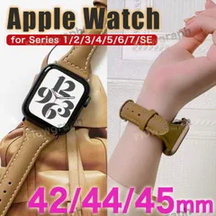apple watch バンド アップルウォッチ バンド ベルト レザー 42mm 44mm 45mm SLIM-L LBR