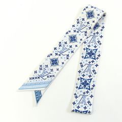 エルメス スカーフ カレ90 自動車の快適 ブルー マルチカラー シルク