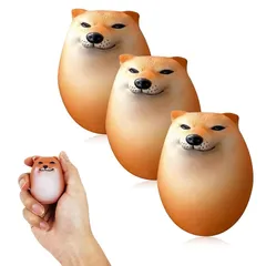 【新品】 【3個セット、柔らかい】Sediven スクイーズおもちゃ 犬用スクイーズエッグ ストレス解消 柴犬 柴子スクイーズトイ たまご 犬用エッグトイ クリエイティブ 握る 知育玩具動物 景品 おもしろ 誕生日 プレゼント 減圧感覚おもちゃ