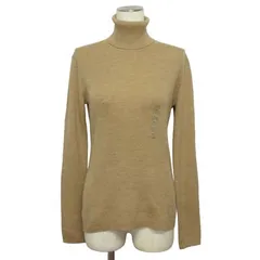 ユニクロ UNIQLO エクストラファインメリノリブタートルネックセーター XL ベージュ