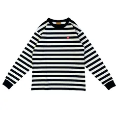 保管品 HUMAN MADE ボーダーカットソー ロンT Lサイズ ハートボタン 保管品 HUMAN MADE ボーダーカットソー ロンT Lサイズ ハートボタン