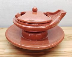 逢絢亭・新品】茶道具 茶碗 京焼 紫交趾 柿の図 中村翠嵐 共箱入り