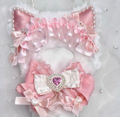 ♡ 16cm ぬい服 おすわり 白ねこふりる ピンク にじぬい ♡ - メルカリ