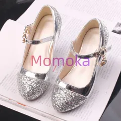 子供 キッズ フォーマル 靴 ヒール 女の子 フォーマルシューズ 女の子 ジュニア キラキラ ピアノ発表会 靴 シルバー ゴールド 結婚式 子ども靴114477