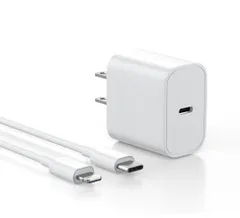 ★iPhone 充電器 20W PD 急速充電 [MFi/PSE認証済み] USB C ケーブル 2m付き Type C スマホ 電源アダプター タイプC アイフォンiPhone/iPad/AirPods その他USB-C機器対応
