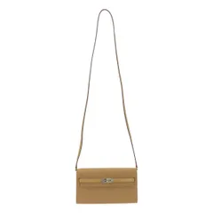 【美品】  HERMES / エルメス | ケリーウォレット トゥーゴー タッチ ヴォーエプソン アリゲーターマット シルバー金具 ショルダーバッグ U刻印 | ベージュ | レディース