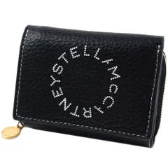 ステラマッカートニー 財布 三つ折り財布 ミニ財布 ロゴ レディース ブラック TRIFOLD WALLET EMBOSSED GRAINY MAT POLYURETHANE BLACK STELLA McCARTNEY 7P0048-WP0057-1000