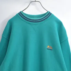 90s USA製 Cutter&Buck カッターアンドバック リバース型 前Vガゼット ラインリブ デザイン 刺繍 スウェット トレーナー ゴルフ ヴィンテージ アメリカ古着 メンズXL相当