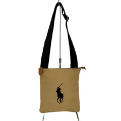 ラルフローレン RALPH LAUREN ビックポニー刺繍 キャンバス サコッシュ ショルダーバッグ メンズ 表記無 