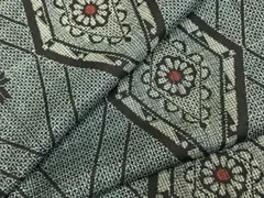 平和屋着物●本場大島紬　割り込み絣　正絹　逸品　AABD8615fy