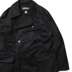 00's バナナリパブリック ダブルブレスト コットン ジャケット 黒 (S) ブラック Pコート ダック バナリパ 00年代 旧タグ オールド アメリカ古着 USED  ビンテージ ヴィンテージ
