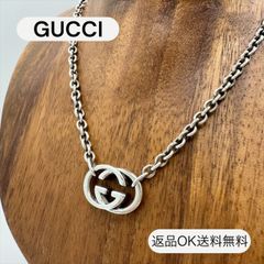 美品 GUCCI 燻‼️インターロッキングペンダントS - メルカリ