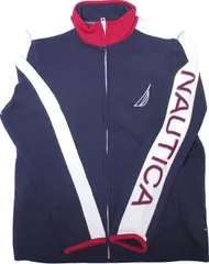 [新品/US輸入/定価￥15,180] NAUTICA ノーティカ　 Full-Zip Graphic Fleece フルジップ ジャージタイプ ジャケット メンズ K73594 ﾌﾘｰｽ  y2k ゴルフ　アメカジ