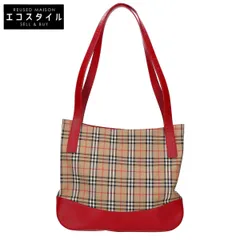 BURBERRY バーバリー 【美品】ノバチェック キャンバスｘレザー