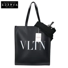 VALENTINO ヴァレンティノ ロゴ トートバッグ ヴァレンティノ☆Vロゴ WALK カーフスキン ショッピングバッグ