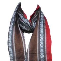 アジアン衣料　ネパール・コットン・かすり柄ストール30