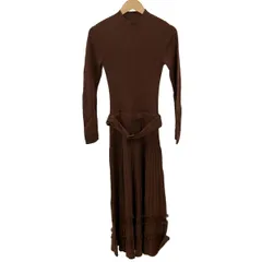 MAISON SPECIAL(メゾンスペシャル) ワンピース サイズM レディース - ダークブラウン ハイネック/長袖/マキシ丈/ニット