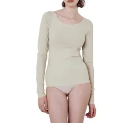 【新品】 [グンゼ] 長袖インナー カットオフ リブ 汗取りパッド付き ひびきにくい 美シルエット e CALME(エカルム) TC2846P 1