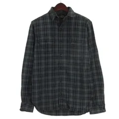 ラルフローレン RALPH LAUREN チェックシャツ 長袖 グリーン系 XS ☆AA★