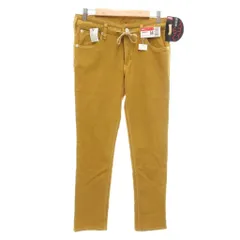 エドウィン EDWIN タグ付き Jerseys パンツ テーパード イージー M マスタード イエロー 黄色 ジップフライ /IU