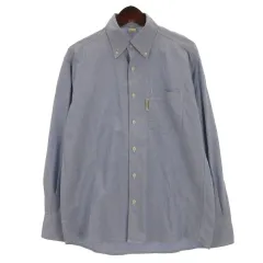 モンベル Montbell ボタンダウン シャツ 長袖 アウトドアウェア ブルー M 251121E