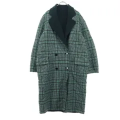 BEAUTY＆YOUTH ビューティーアンドユース チェック 千鳥格子柄 長袖 リバーシブル チェスターコート M ブラック系 UNITED ARROWS ユナイテッドアローズ メンズ 古着