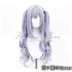 【美品・未使用新品】◆hololive ホロライブ VTuber 風 天音かなた あまねかなた コスプレ ウィッグ かつら 激安 WIG 高温耐熱 変装 ハロウィン仮装B251129